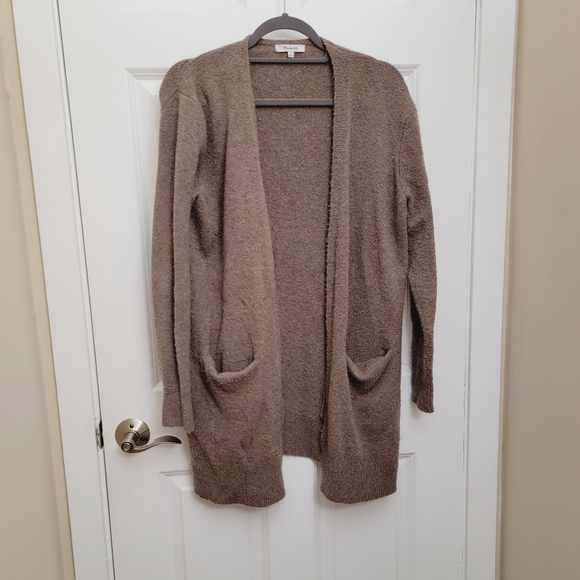 Madewell Merino Wool & Alpaca blend/mix long sleeve open cardigan with pockets - Picture 4 of 10